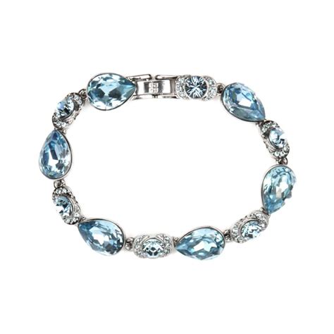 givenchy 1950 silvertone aquamarine bracelet|Givenchy jewellery collection.